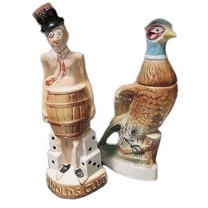 VTG Jim Beam Bourban Whisky Man Cave Whiskey Decanter Bar Ware